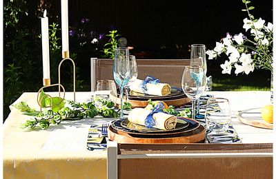 Ma table: Bleu et romance.....