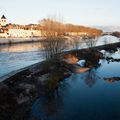 Orléans (Loiret) - La Loire à la tombée de la