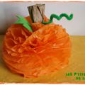 DIY : faire une grosse citrouille ou une grosse araignée en papier de soie