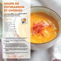 Soupe de potimarron et chorizo