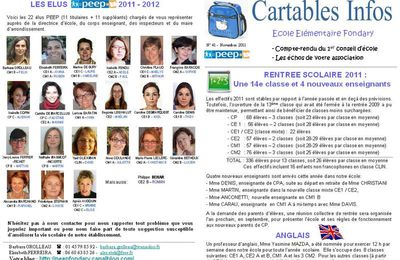 Cartable Infos Novembre 2011