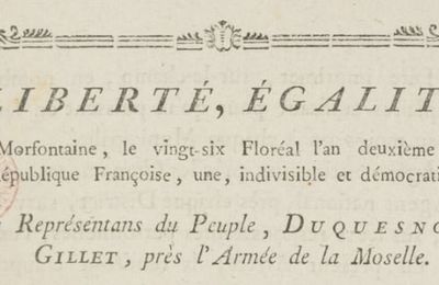 LANRELAS (22) PARIS (75) - PIERRE-MATHURIN GILLET, CONVENTIONNEL (1762 - 1795)