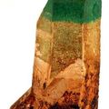 Malachite on Quartz / Musina Copper Mine / South Africa 