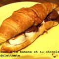 Croissant à la banane et au chocolat