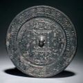 Bronze mirror of TLV type. China, Xin dynasty (9–23) 