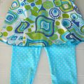 Jupe leggings turquoise