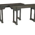 A Pair of Zitan and Mixed Hardwood Altar Tables