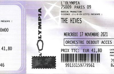 The Hives - Mercredi 17 Novembre 2021 - Olympia (Paris)