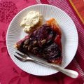 °tatin de betteraves à la crème d'amandes et aux graines de courges°