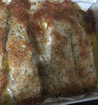 Pave de saumon croute de noisette