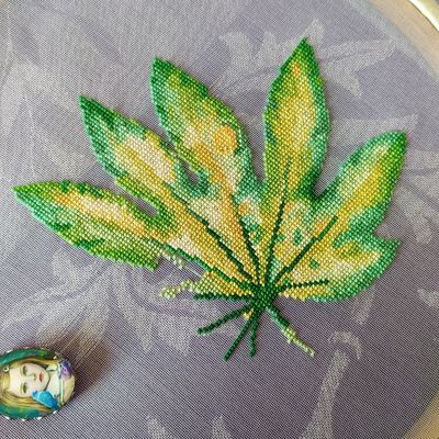 Broderies printanières de ce mois de Mars