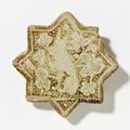 Star-shaped tile, Kashan, ca. 1267