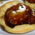 Tartelettes apéritives avec confit de vinaigre balsamique