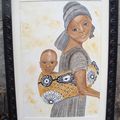 Mouna et son bébé