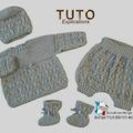 TUTO tricot bébé, tutoriel, Patron layette bb à tricoter pdf
