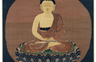 A ‘Seated Shakyamuni’ Kesi, Ming Dynasty, 14th-17th Century