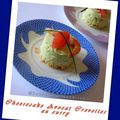 Petits Cheesecake Avocat Crevettes au Curry