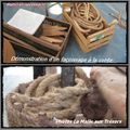 Les poteries jarlandines : Démonstration d'un façonnage à la corde