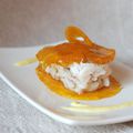 Lieu en millefeuilles de mangue confite