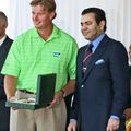 Striking Crown Prince Moulay Rachid with Ernie Els