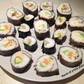 sushi, maki et onigiri