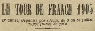 Tour de France 1905 (1ère partie), Présentation & 1ère étape 