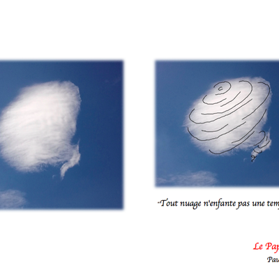Nuages, dessins du ciel (jour des 4 ans)