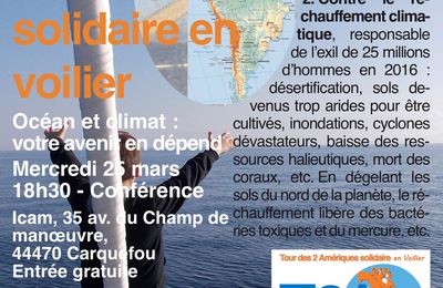 Conférence "Océan et climat : votre avenir en dépend" - 25 mars à Nantes - Conference "Ocean and climate: your future"