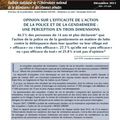 Opinion sur l'efficacité de l'action de la police et de la gendarmerie - Grand Angle n°28 (INHESJ)
