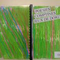 Cahier de poésies, comptines, jeux de doigts