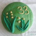 410 - Gâteau muguet (tout vert aussi à l'intérieur)