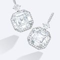 Extraordinary Pair of Platinum and Type lla Diamond Earrings 