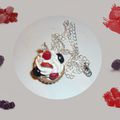 Collier "Cupcake Fruits et chantilly"