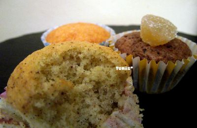 Trilogie de mini cupcakes aux saveurs exotiques (pour combattre le mauvais temps)