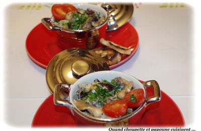 CASSOLETTE D'ESCARGOTS AUX CHAMPIGNONS