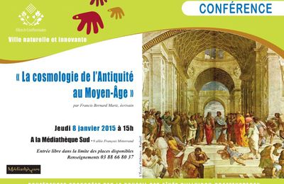 Conférence le jeudi 8 janvier 2015 à la Médiathèque d'Illkirch