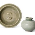 Two Longquan celadon wares, Ming dynasty (1368-1644)