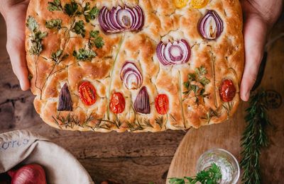 Focaccia en sandwich