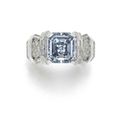 “The Sky Blue Diamond”. Superb 8.01 carats Type IIb fancy vivid blue diamond ring, Cartier