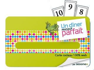 Carte cadeau SESAMEA Un Dîner Presque Parfait