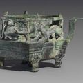 A bronze openwork brazier, Han dynasty (206 BC-220 AD)