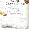 Recette Déssinnée : Gâteau au chocolat - Orange  ou autre 