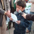  عندما يتكلم الصغار : أطفال مغاربة ينظمون وقفة تضامنية مع غزة أمام البرلمان