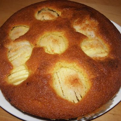 Gâteau aux pommes et noix de coco