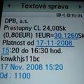 Transport public à Bratislava et ticket SMS