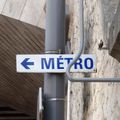 Métro, boulot, panneau