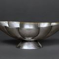 Silver eight-lobed dish, China, Tang dynasty (618-960)