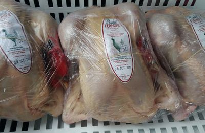 Poulets prêt à cuire