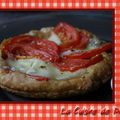 Pizzette pistou-tomates-mozzarella