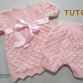 tuto tricot bebe, tricot bb, tutoriel, patron, explications, modèle layette bb a tricoter pdf